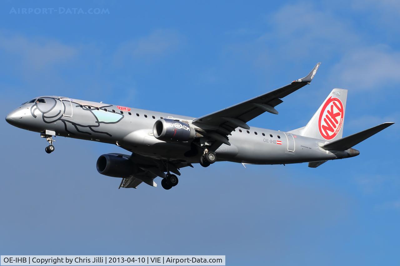 OE-IHB, 2009 Embraer 190LR (ERJ-190-100LR) C/N 19000294, NIKI