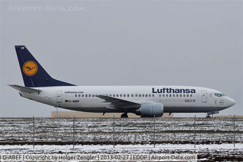 D-ABEF, 1991 Boeing 737-330 C/N 25217, On taxi to parking position...