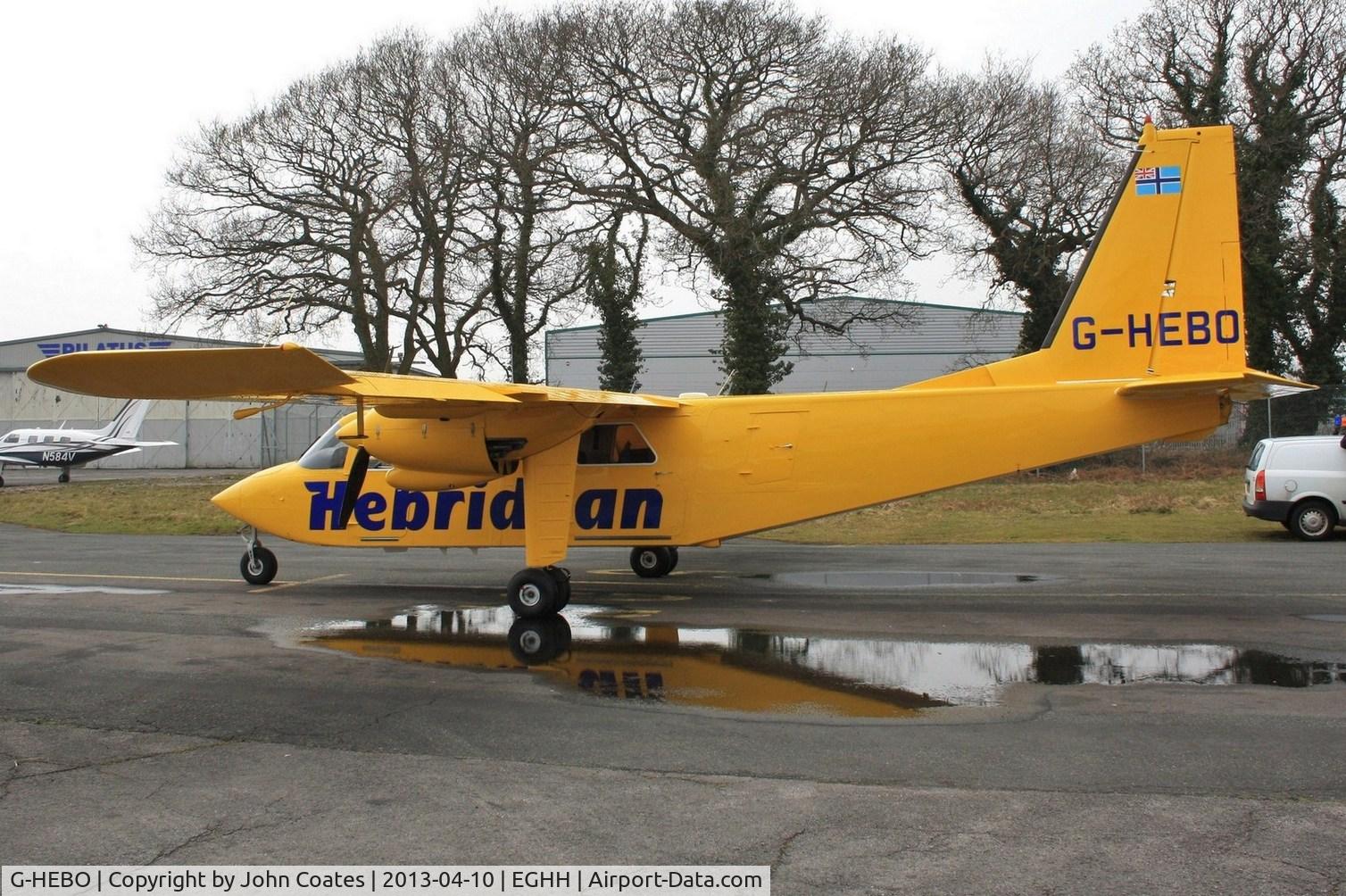 G-HEBO, 1993 Pilatus Britten-Norman BN-2B-20 Islander C/N 2268, Just out of paintshop after respray