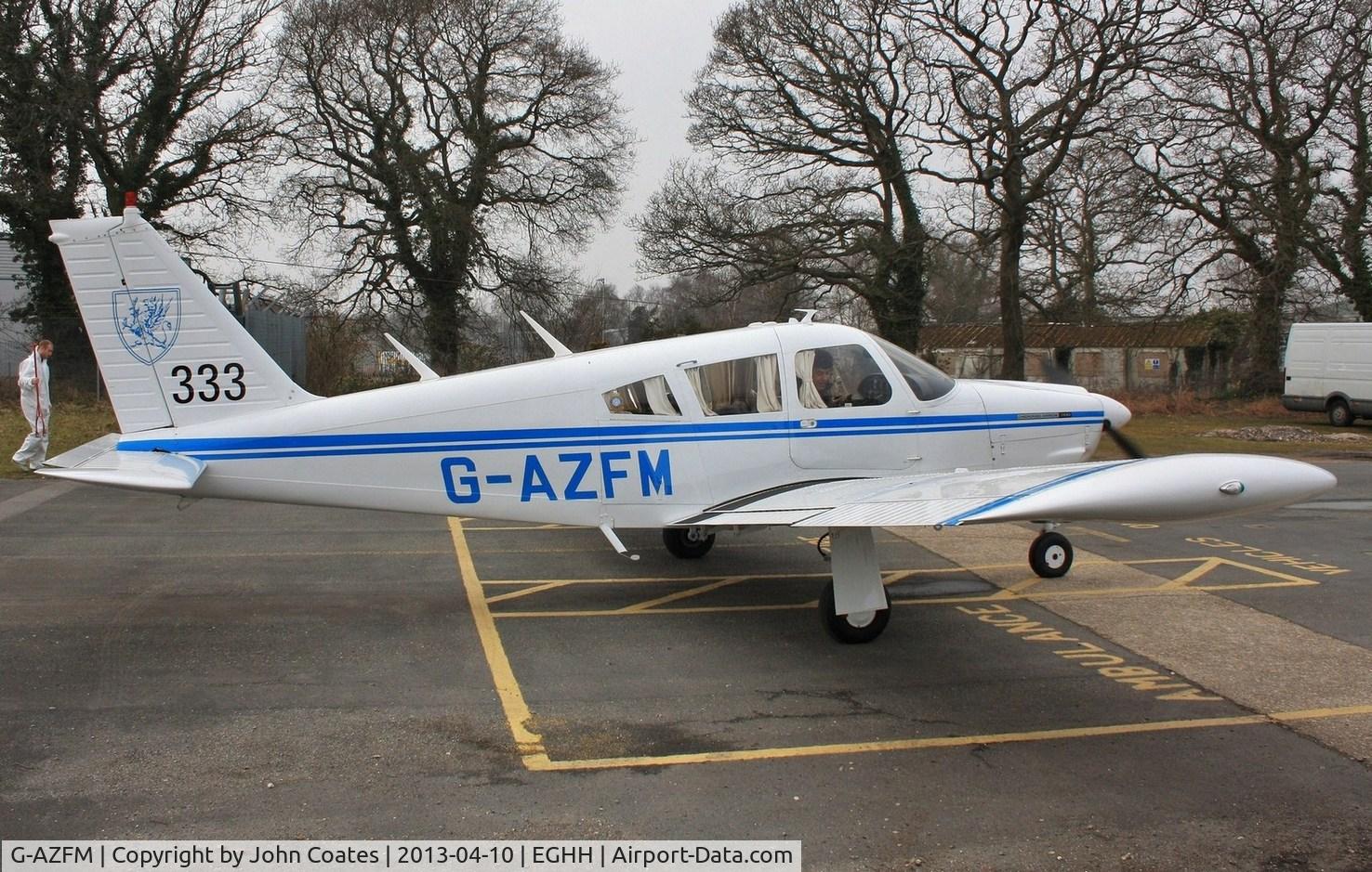 G-AZFM, 1971 Piper PA-28R-200 Cherokee Arrow C/N 28R-7135218, About to be pushed to the paintshop