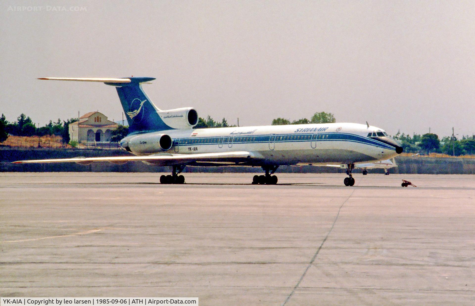 YK-AIA, 1985 Tupolev Tu-154M C/N 85A708, Athens 6.9.85