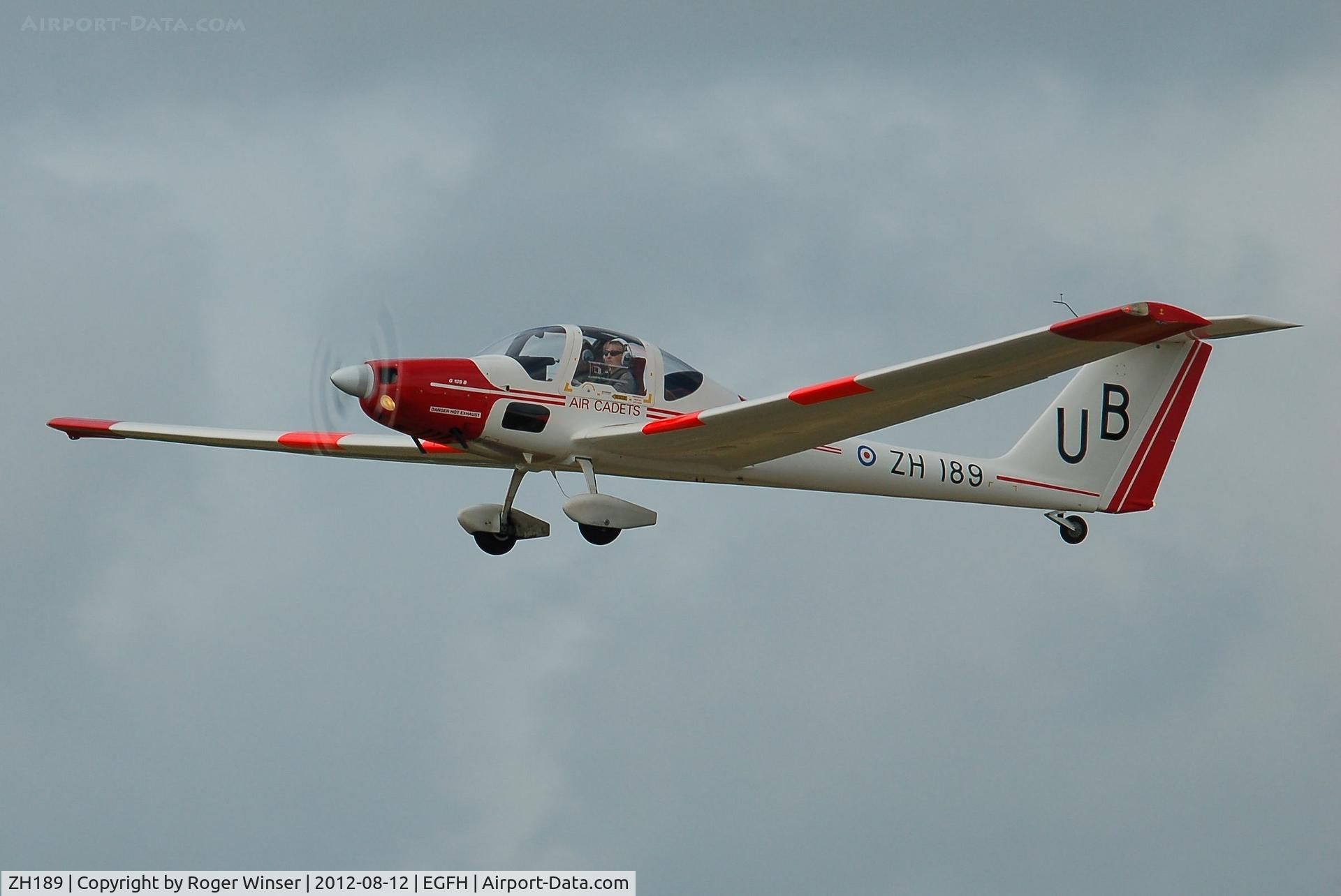 ZH189, Grob G-109B Vigilant T1 C/N 6538, Coded UB and operated by resident 636 VGS.