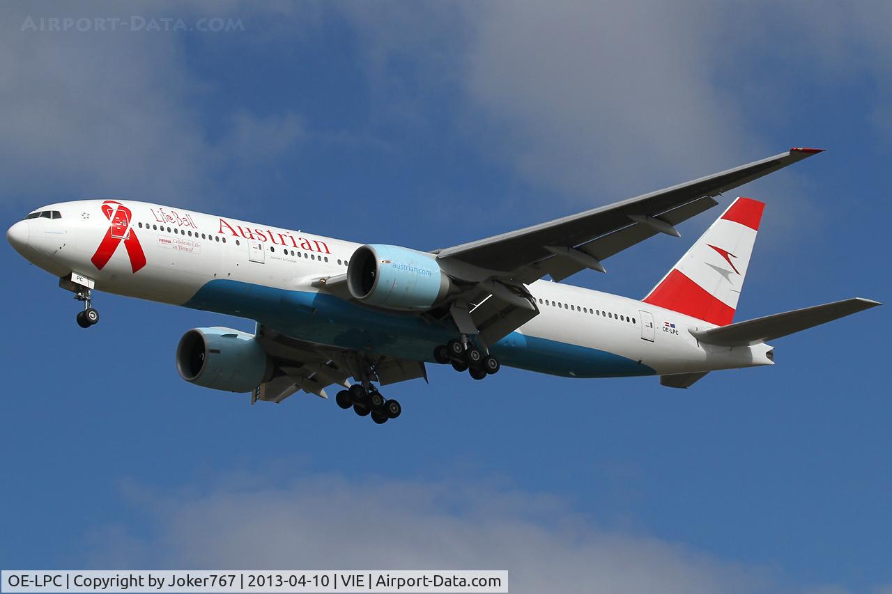 OE-LPC, 2002 Boeing 777-2Z9/ER C/N 29313, Austrian Airlines