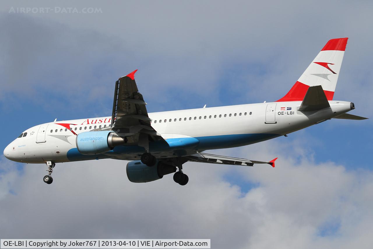 OE-LBI, 2003 Airbus A320-214 C/N 1937, Austrian Airlines