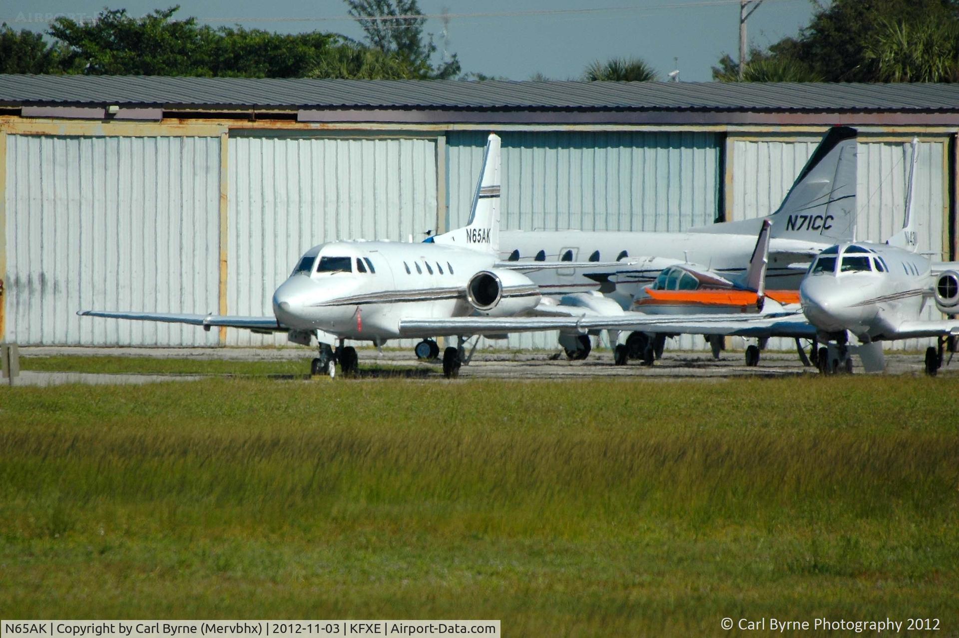 N65AK, 1980 Rockwell International NA-265-65 Sabreliner 65 C/N 465-35, Taken from the covered viewing area.