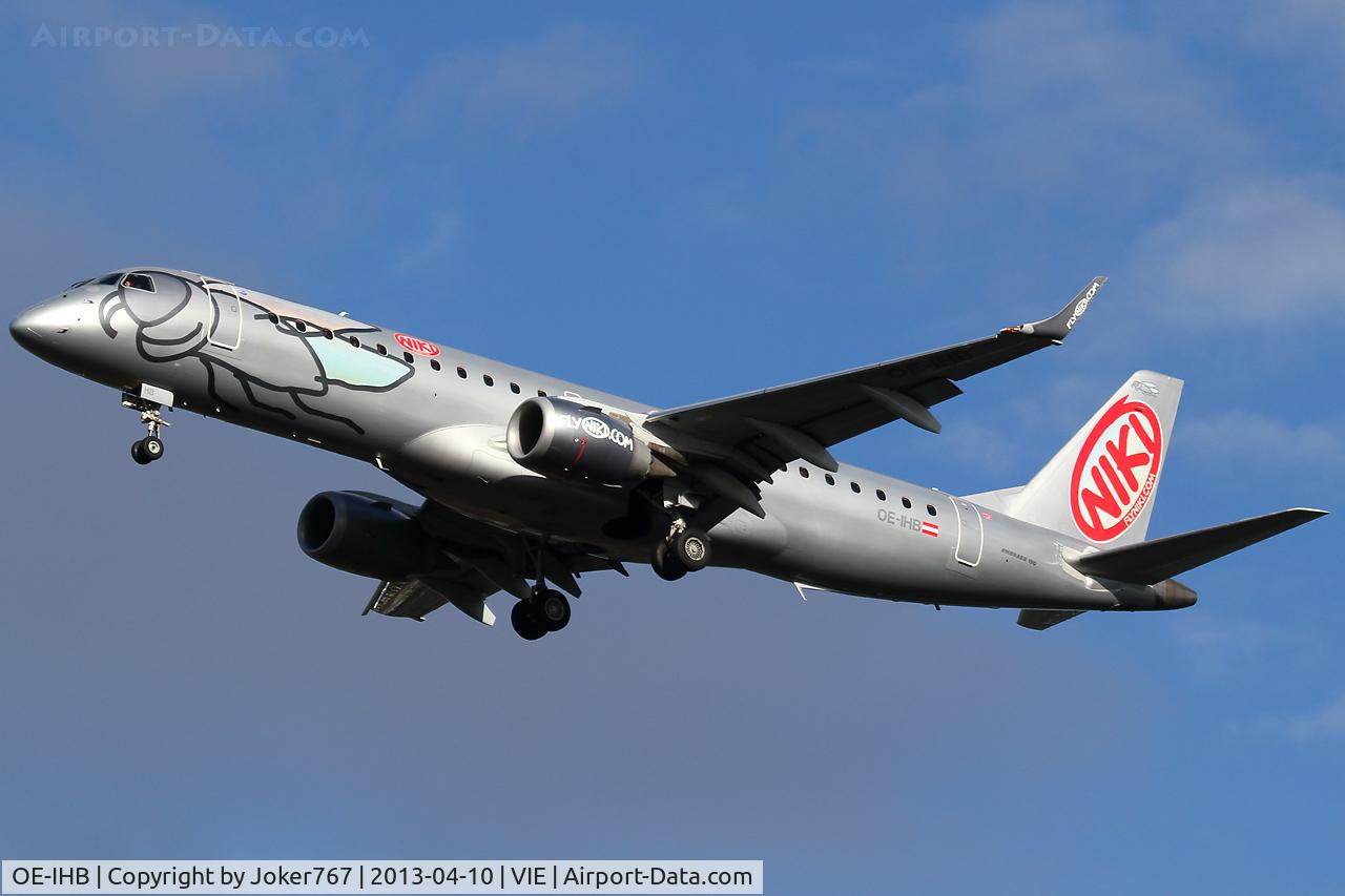 OE-IHB, 2009 Embraer 190LR (ERJ-190-100LR) C/N 19000294, NIKI
