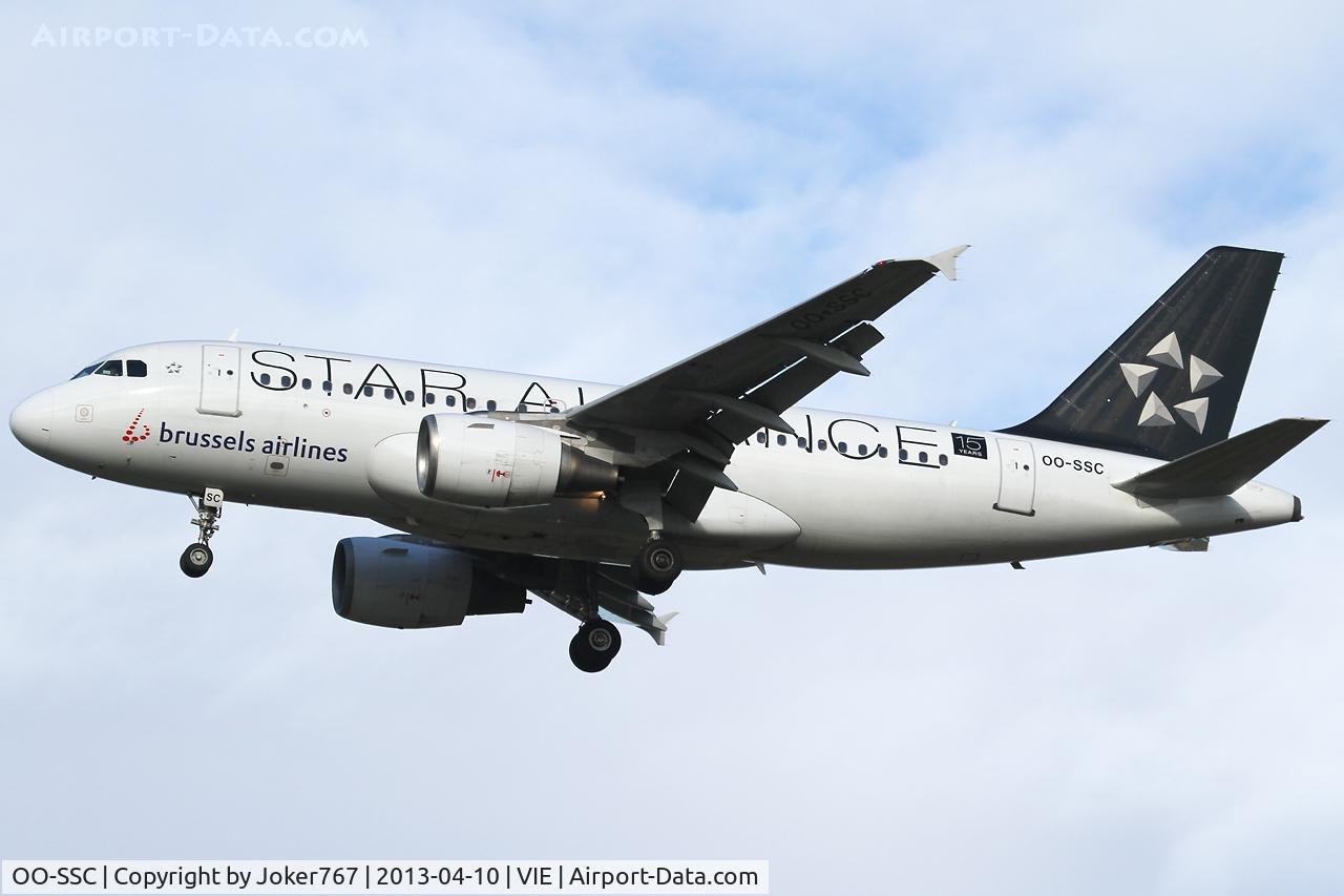 OO-SSC, 1999 Airbus A319-112 C/N 1086, Brussels Airlines