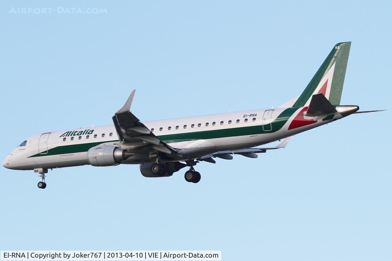 EI-RNA, 2011 Embraer 190LR (ERJ-190-100LR) C/N 19000470, Alitalia