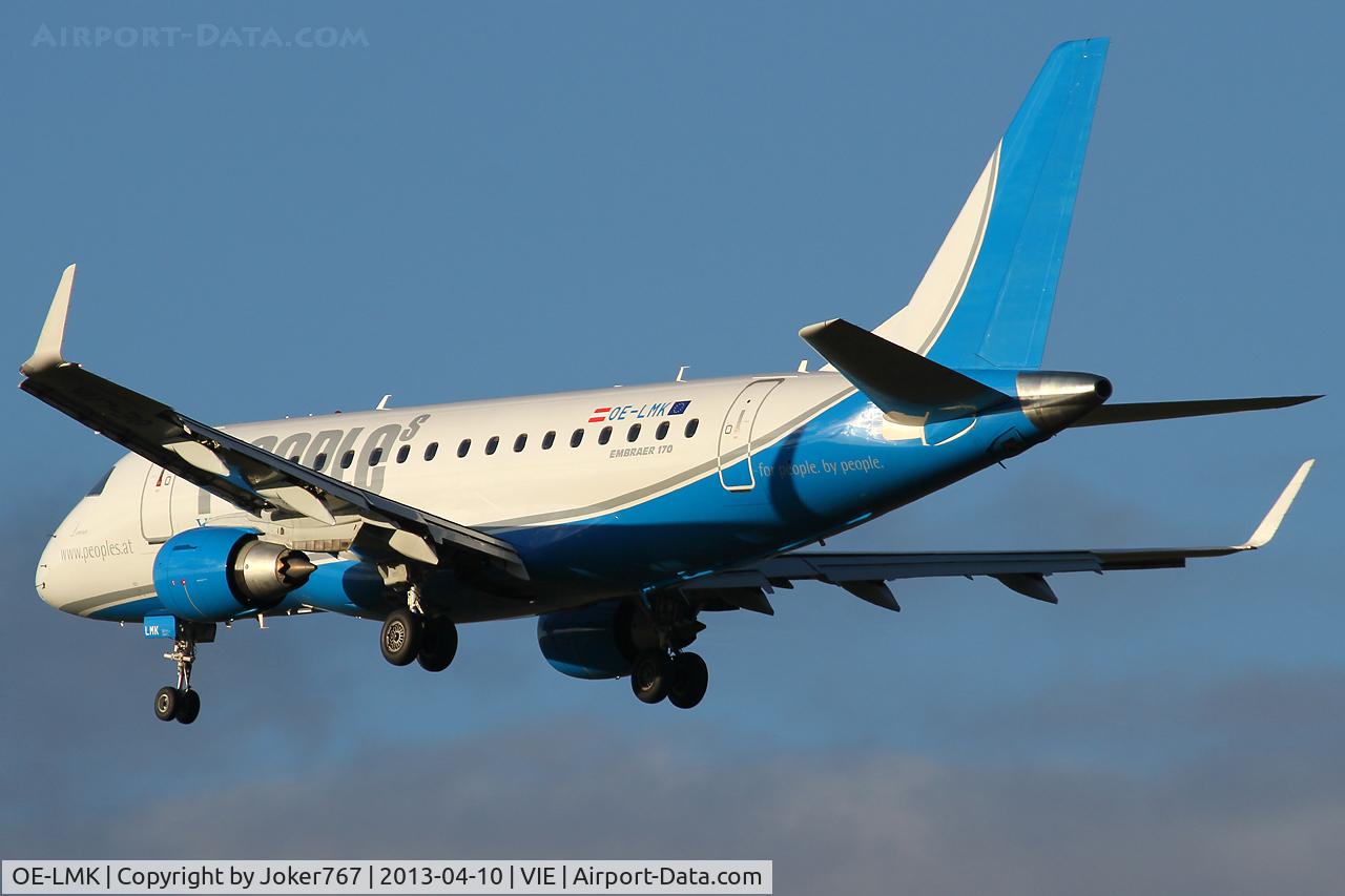 OE-LMK, 2006 Embraer 170LR (ERJ-170-100LR) C/N 17000150, People's Viennaline