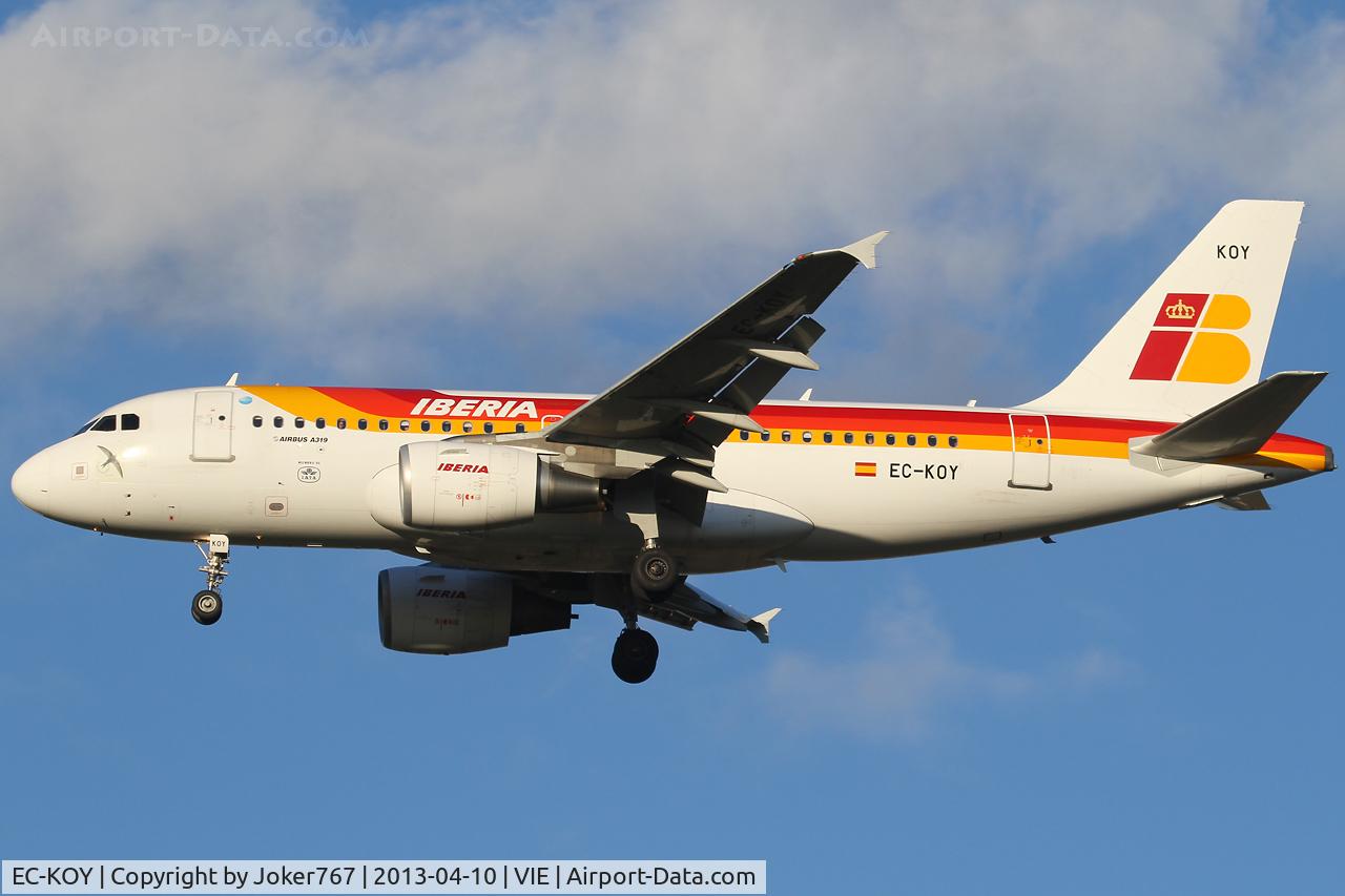 EC-KOY, 2008 Airbus A319-111 C/N 3443, Iberia