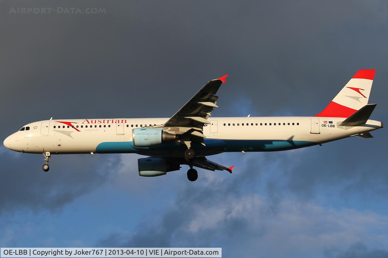 OE-LBB, 1995 Airbus A321-111 C/N 570, Austrian Airlines