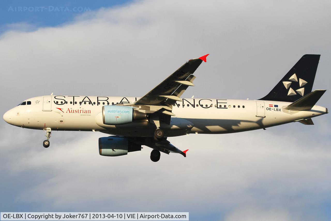 OE-LBX, 2002 Airbus A320-214 C/N 1735, Austrian Airlines