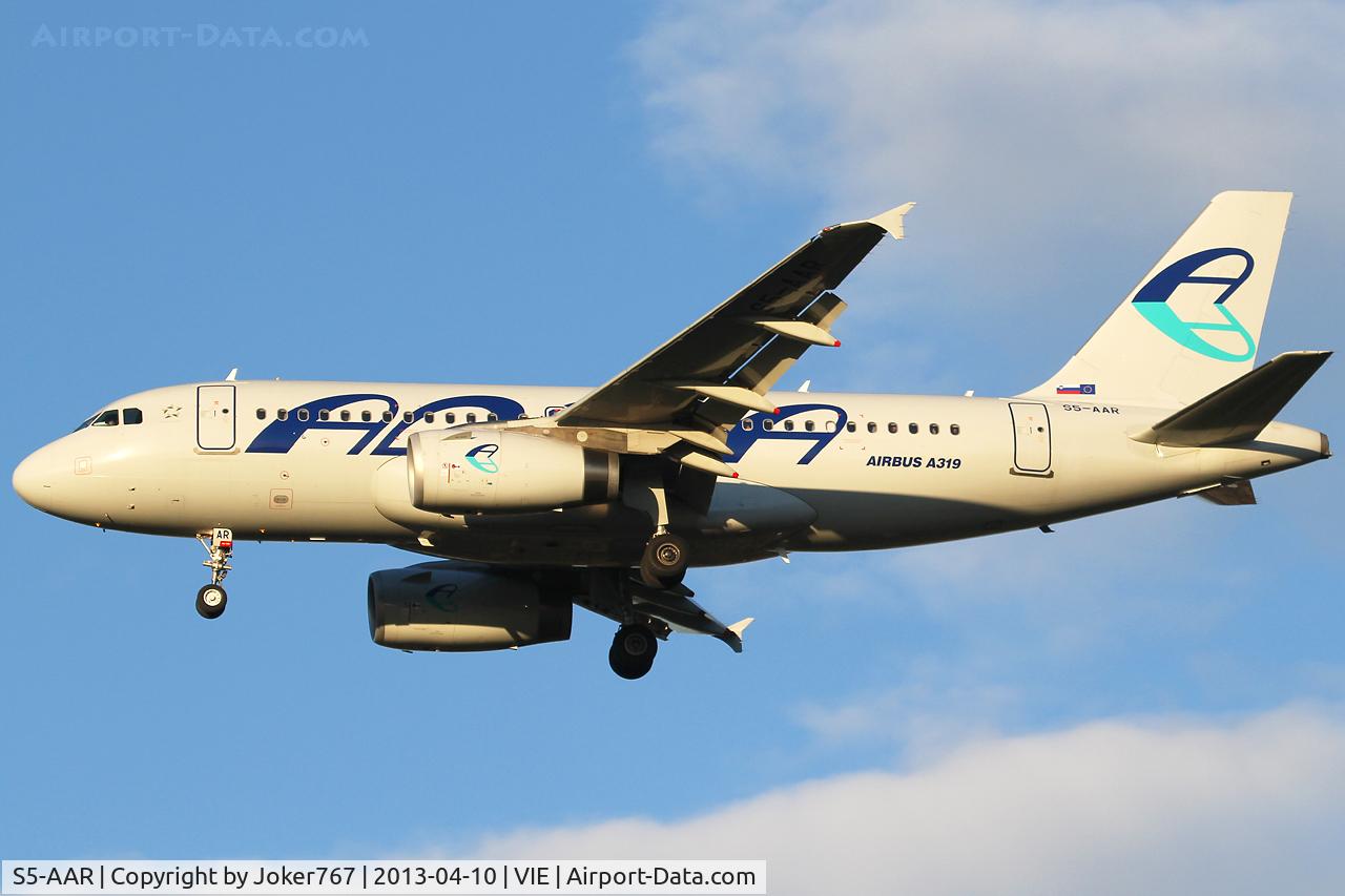 S5-AAR, 2010 Airbus A319-132 C/N 4301, Adria Airways