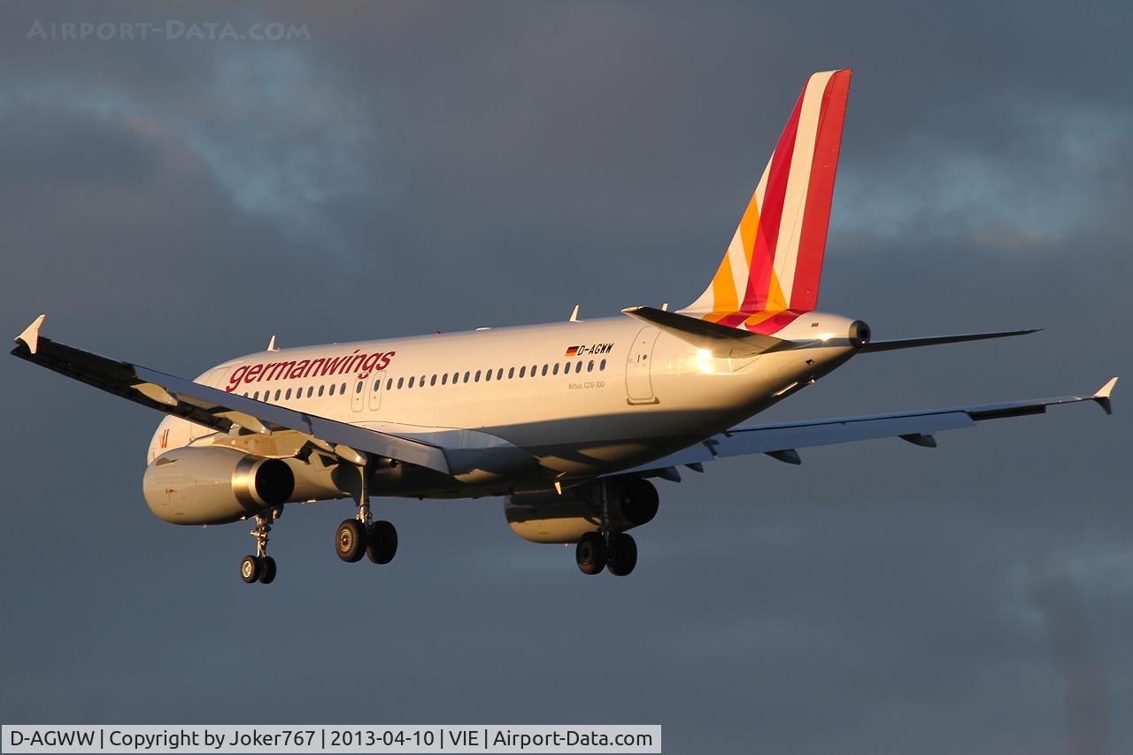 D-AGWW, 2013 Airbus A319-132 C/N 5535, Germanwings