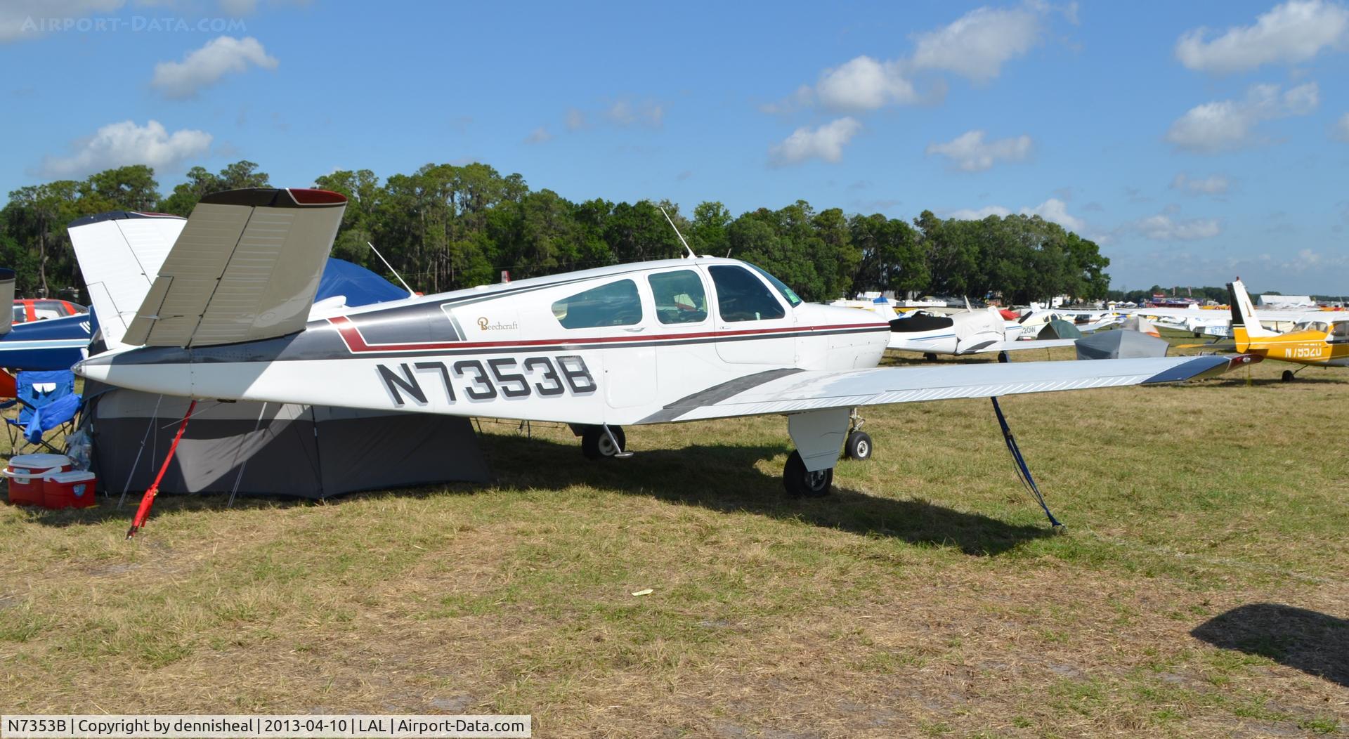 N7353B, 1954 Beech E35 C/N D-3811, 1954 BEECH E35 AT SUN N FUN