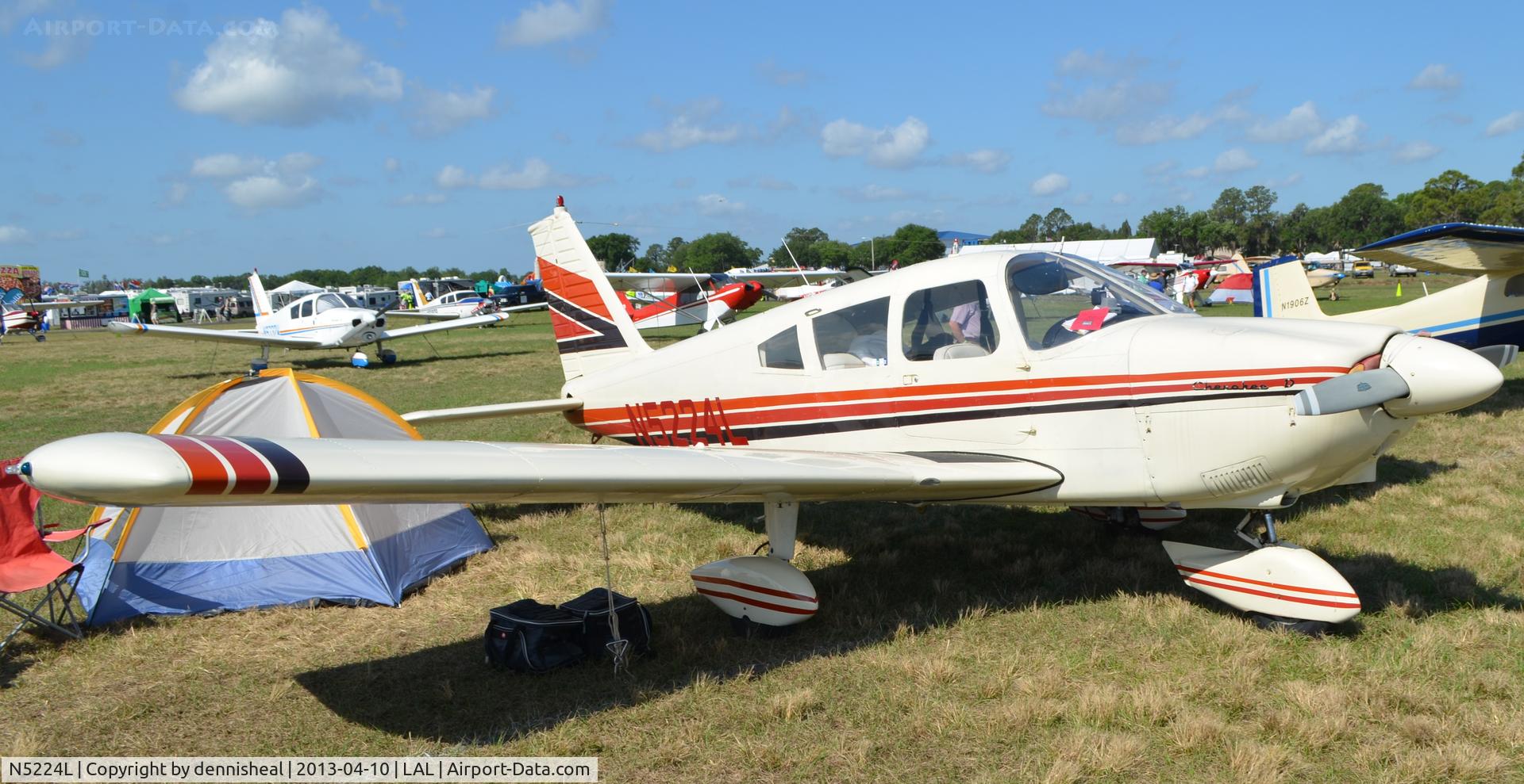 N5224L, 1967 Piper PA-28-180 Cherokee C/N 28-4518, 1967 PIPER PA-28-180 AT SUN N FUN