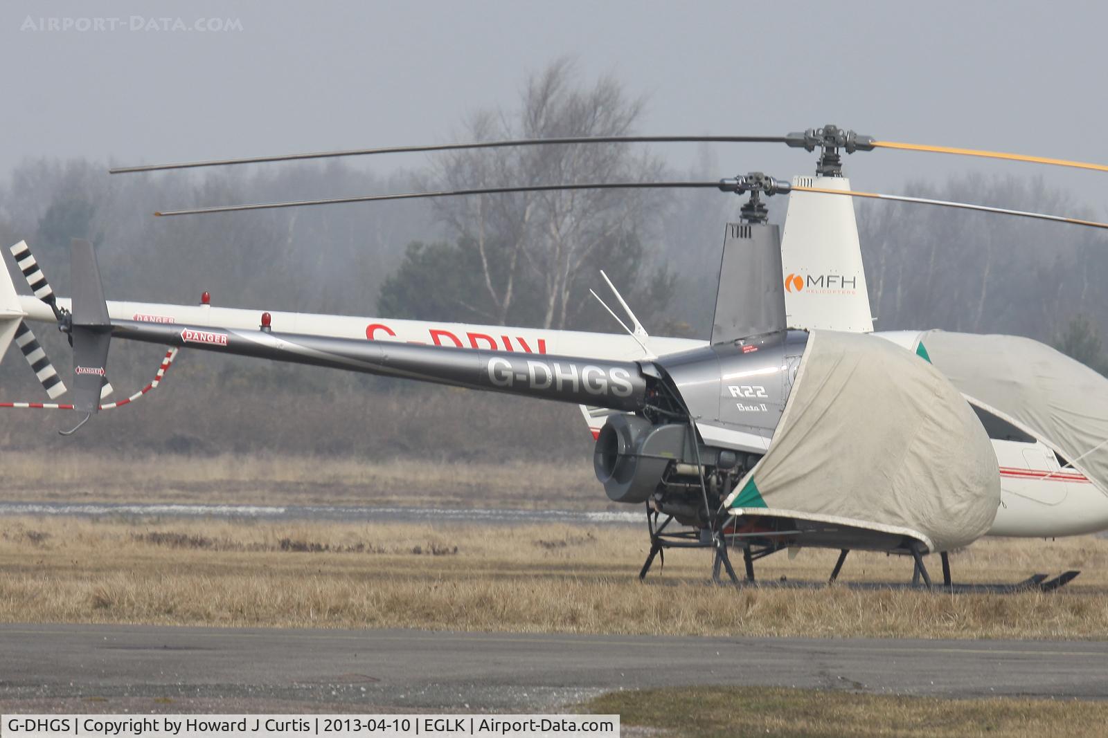 G-DHGS, 1996 Robinson R22 Beta C/N 2592, Privately owned.