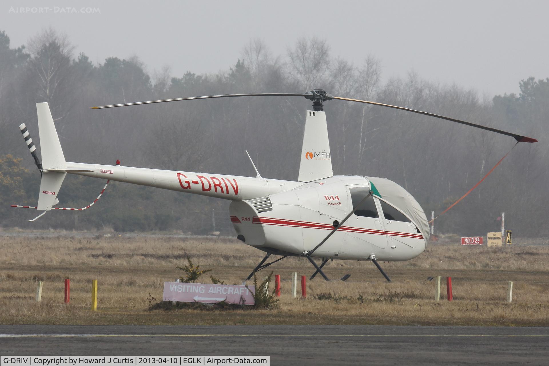 G-DRIV, 2003 Robinson R44 Raven II C/N 10126, Privately owned.