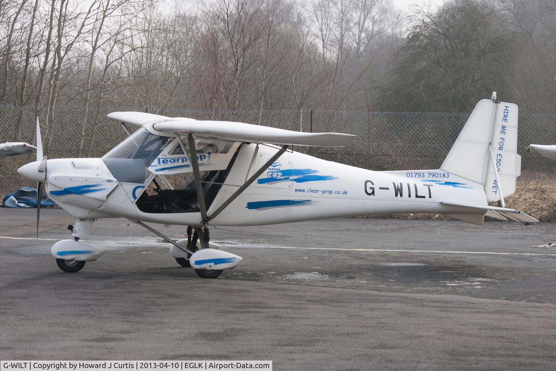 G-WILT, 2005 Comco Ikarus C42 FB100 C/N 0506-6687, Privately owned.