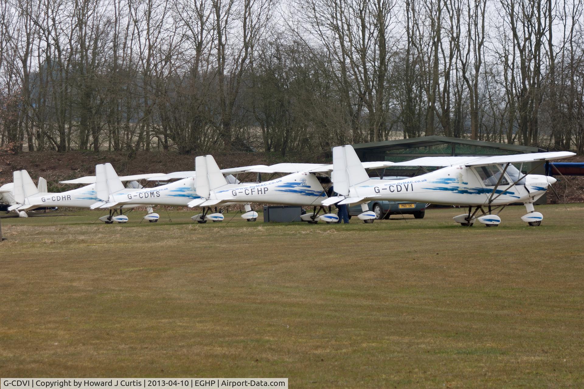 G-CDVI, 2006 Comco Ikarus C42 FB80 C/N 0602-6794, Privately owned. In a line up of four. [L-R}: G-CDHR, G-CDMS, G-CFHP and G-CDVI