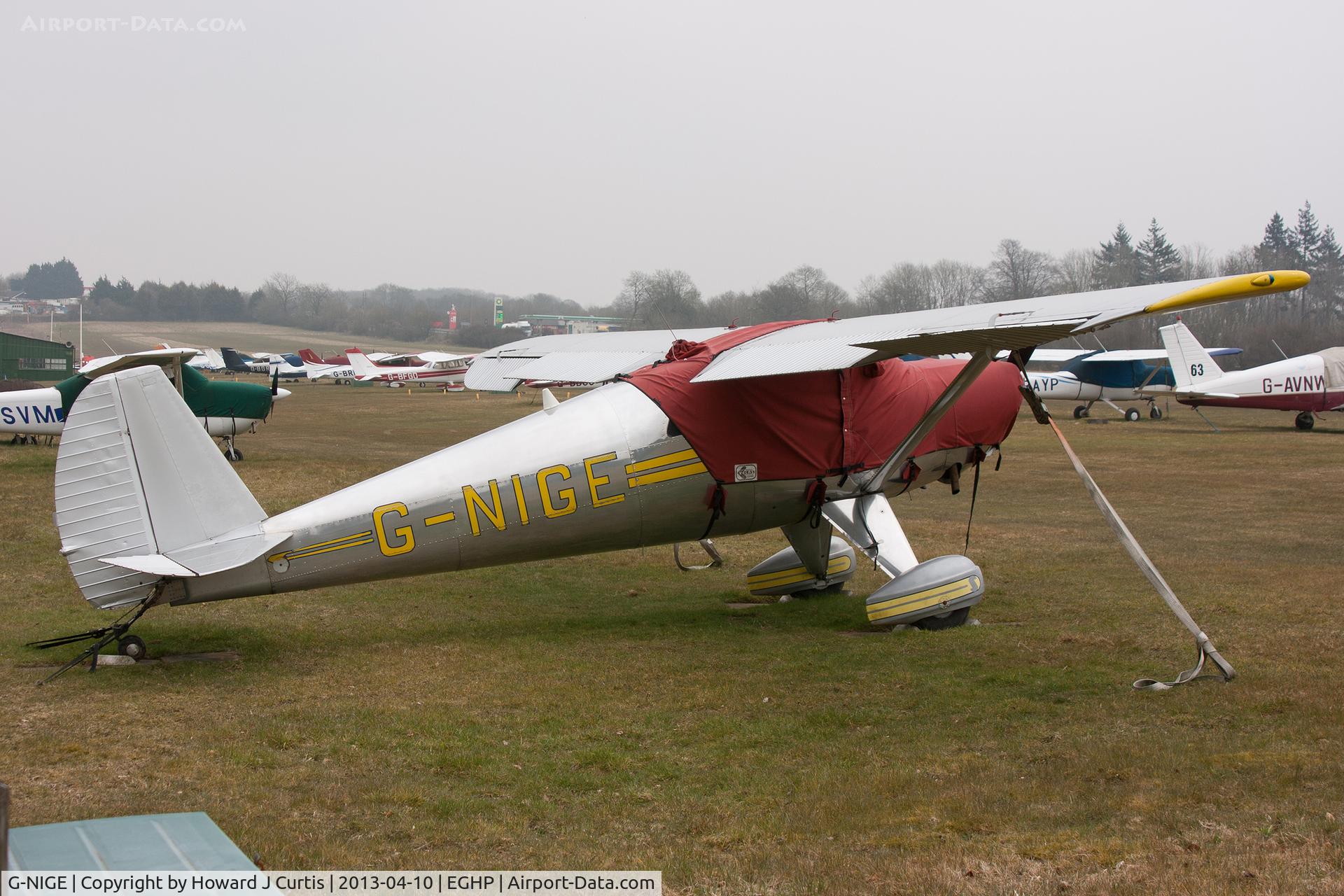 G-NIGE, 1946 Luscombe 8E Silvaire C/N 3525, Privately owned.