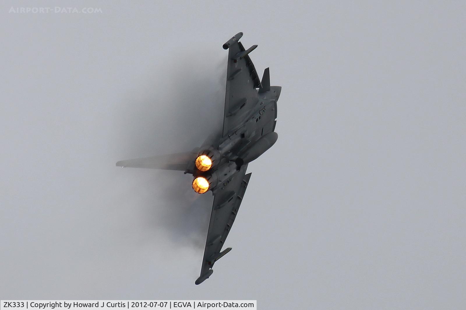 ZK333, 2012 Eurofighter EF-2000 Typhoon FGR4 C/N BS094, Creating its own cloud. RIAT 2012.