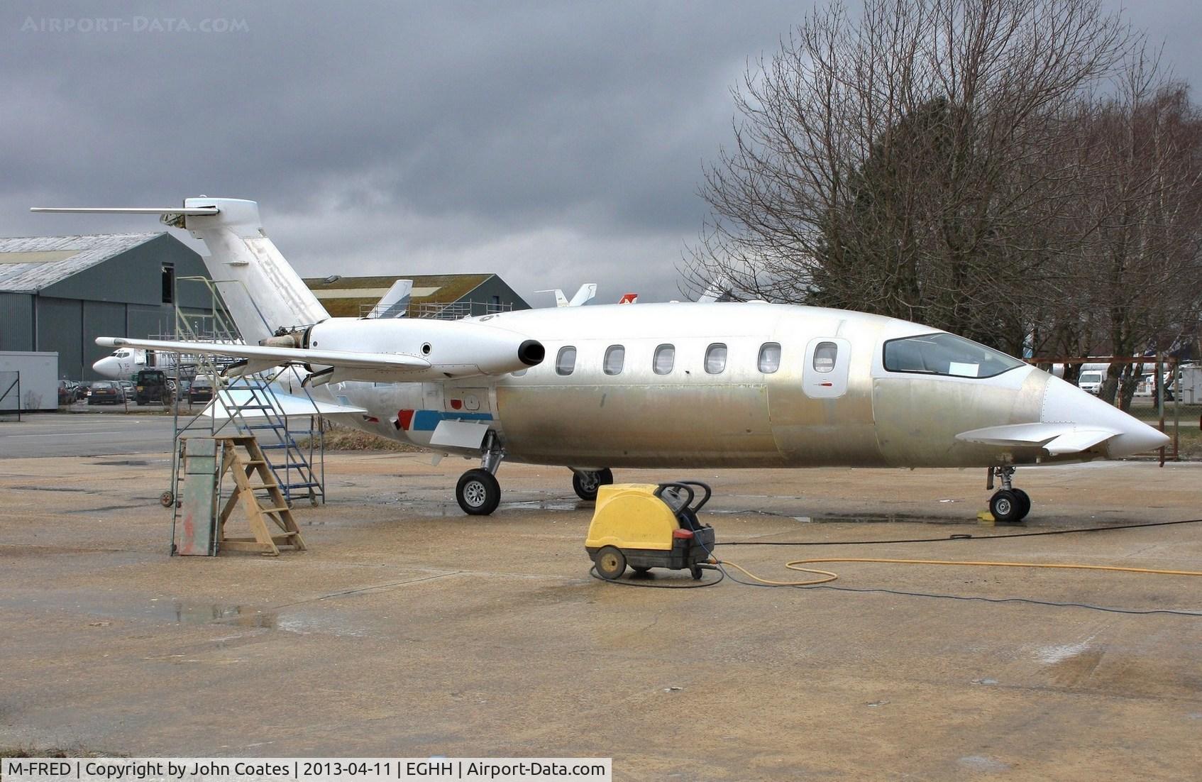 M-FRED, 2001 Piaggio P-180 Avanti C/N 1042, ex D-IXIE being prepared for respray