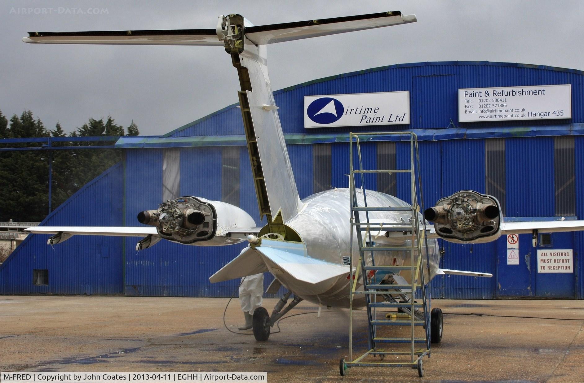 M-FRED, 2001 Piaggio P-180 Avanti C/N 1042, Unusual view of the power end of an Avanti