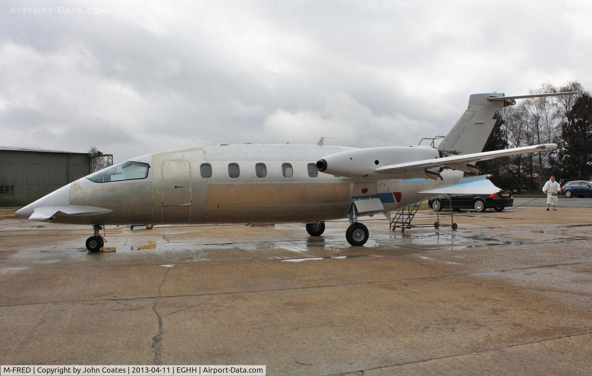 M-FRED, 2001 Piaggio P-180 Avanti C/N 1042, ex D-IXIE  getting ready for a respray