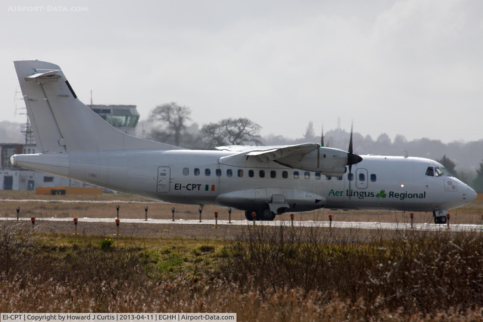 EI-CPT, 1990 ATR 42-312 C/N 191, About to depart for Dublin.