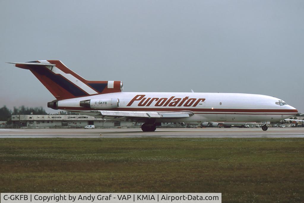C-GKFB, 1967 Boeing 727-25C C/N 19358, Purolator 727-100