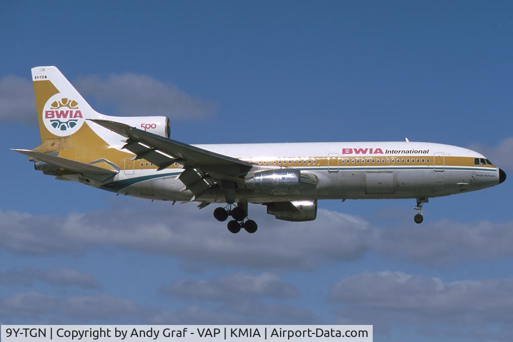 9Y-TGN, 1980 Lockheed L-1011-385-3 Tristar 500 C/N 193G-1191, BWIA L1011-500