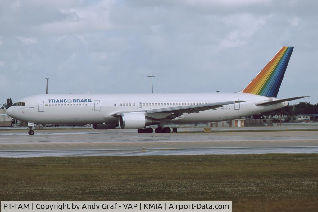 PT-TAM, 1988 Boeing 767-3P6 C/N 24349, Transbrasil 767-300