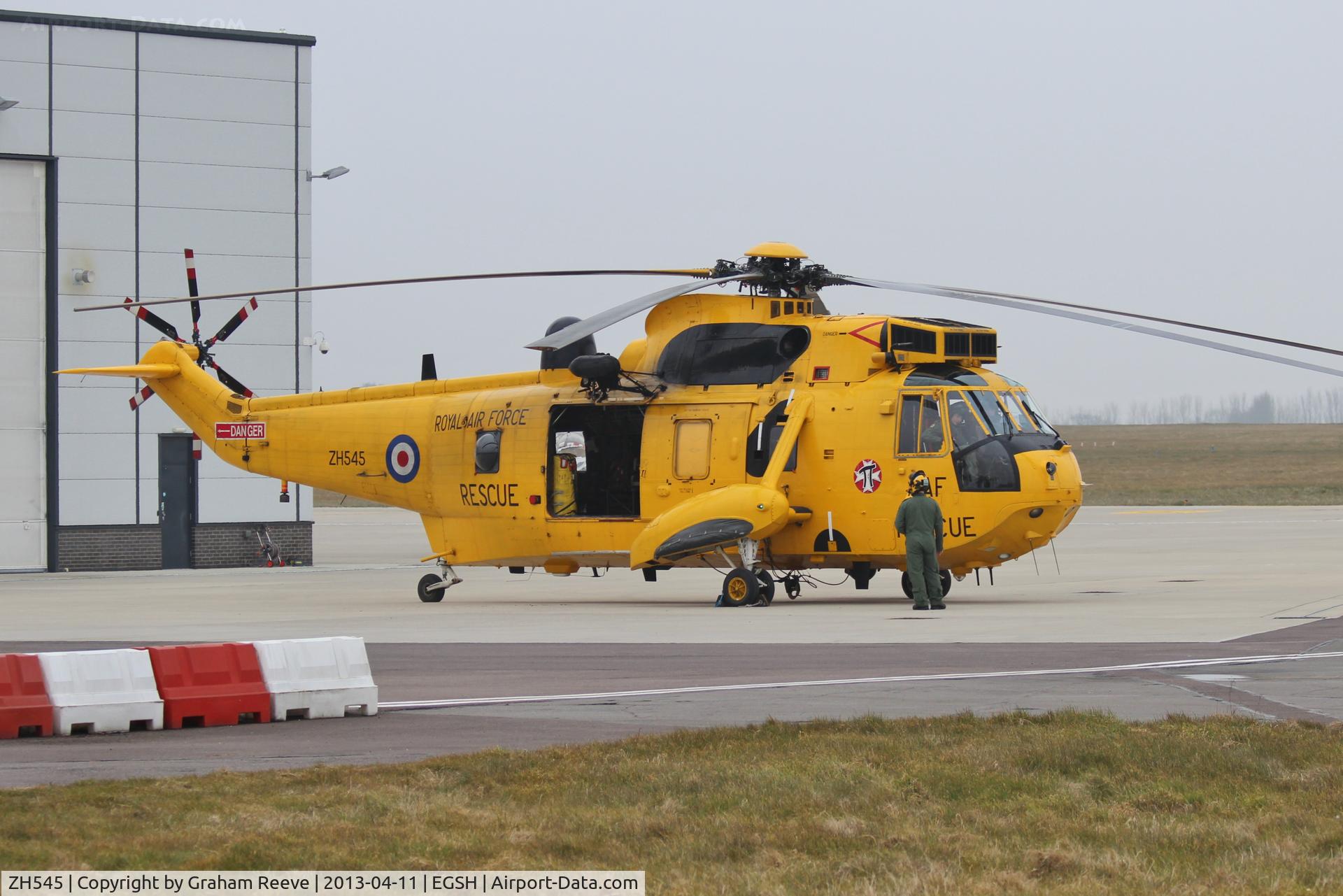 ZH545, 1997 Westland Sea King HAR.3A C/N WA1011, Parked at Norwich.
