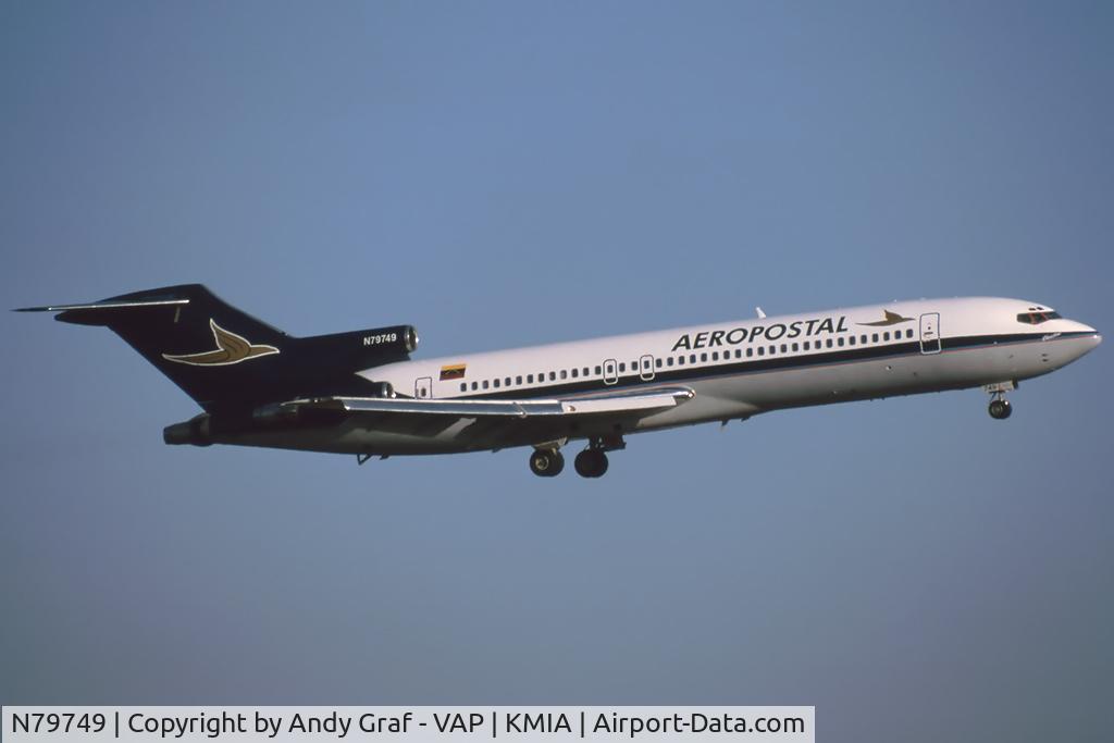 N79749, 1981 Boeing 727-224 C/N 22451, Aeropostal 727-200
