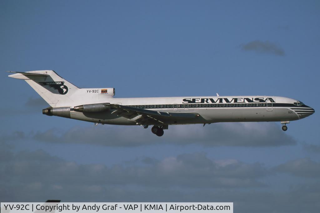 YV-92C, 1973 Boeing 727-281 C/N 20724, Servivensa 727-200