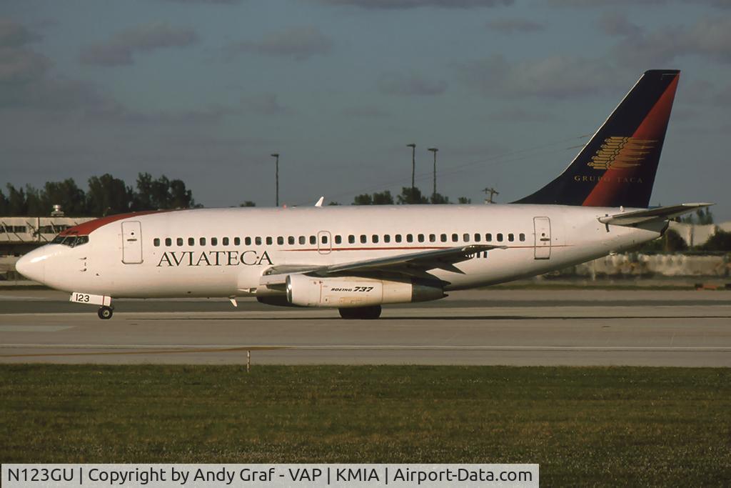 N123GU, 1972 Boeing 737-2H6 C/N 20587, Aviateca 737-200