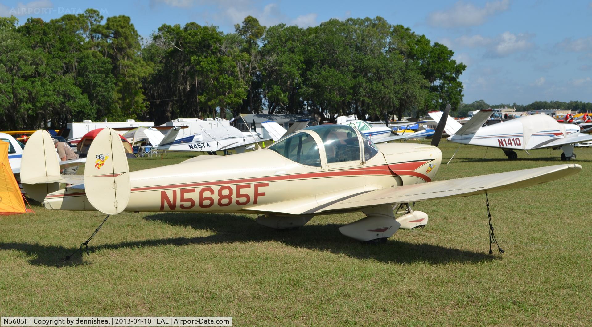 N5685F, 1966 Alon A2 Aircoupe C/N A-185, 1966 ALON A2 AT SUN N FUN