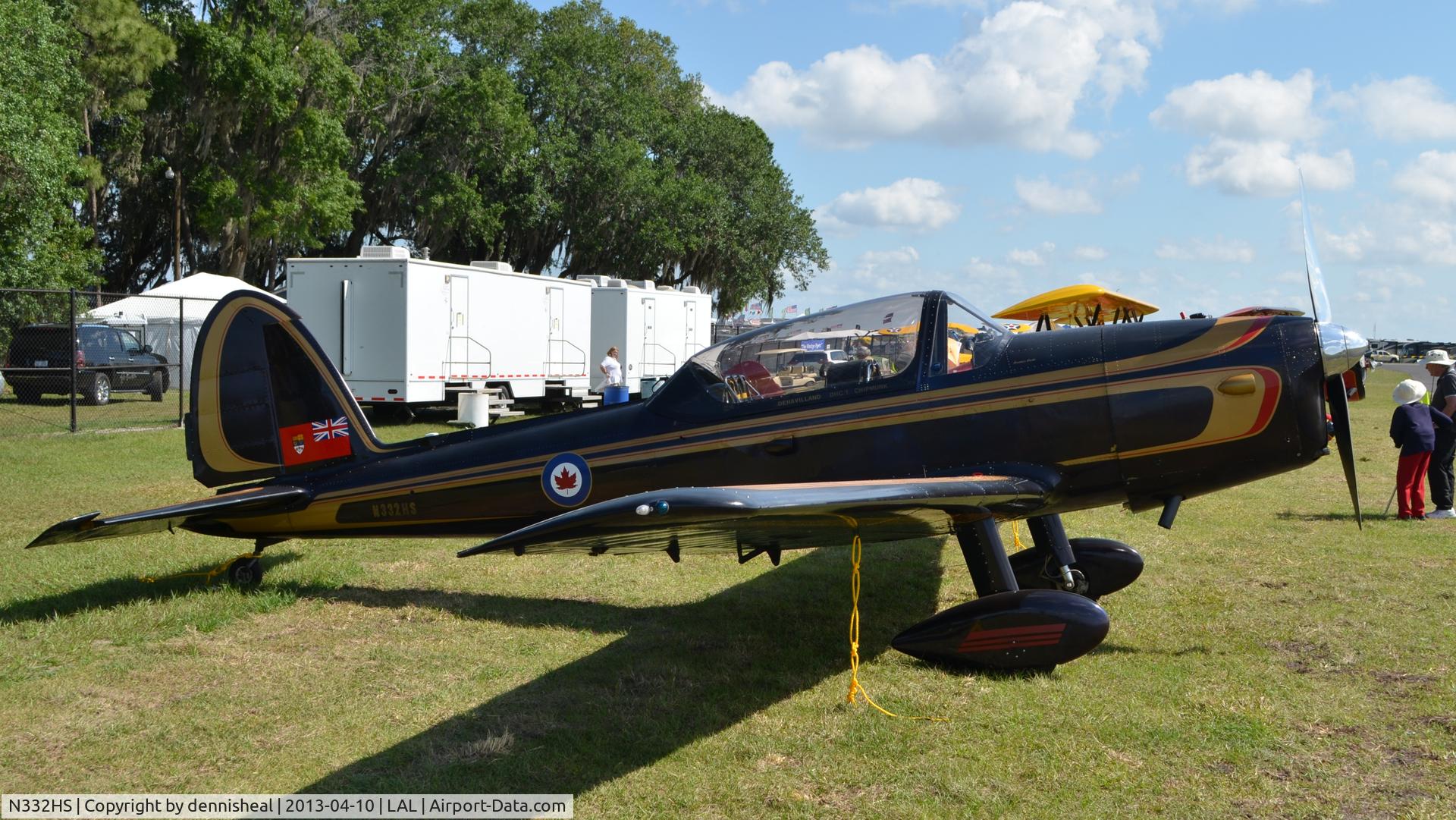 N332HS, 1956 De Havilland Canada DHC-1B-2-S5 Chipmunk Mk2 C/N 199-237, 1956 DEHAVILLAND DHC-1B-2-S5 AT SUN N FUN
