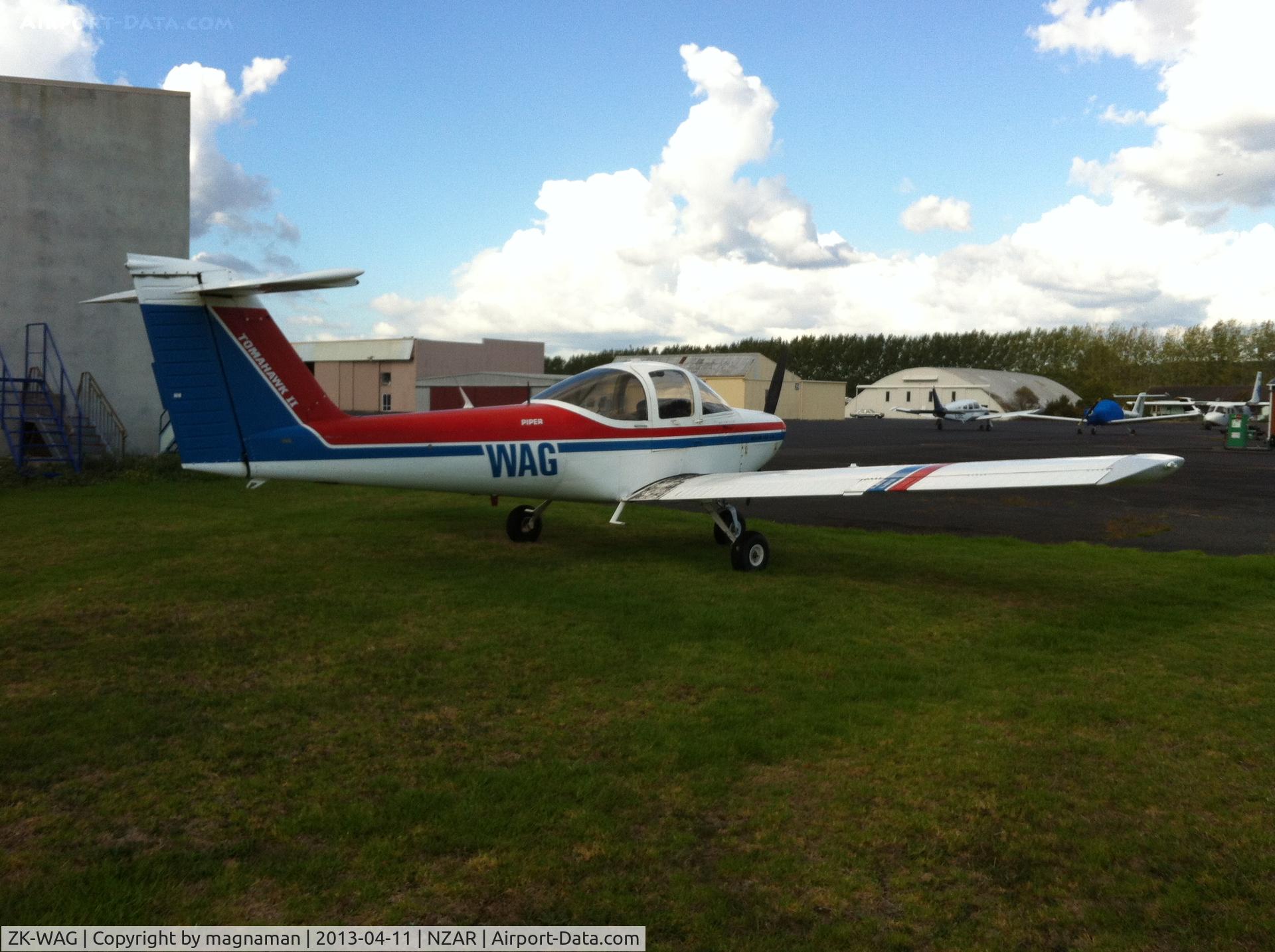 ZK-WAG, Piper PA-38-112 Tomahawk Tomahawk C/N 38-82A0087, Been at Ardmore a while - first time close enough for a photo!