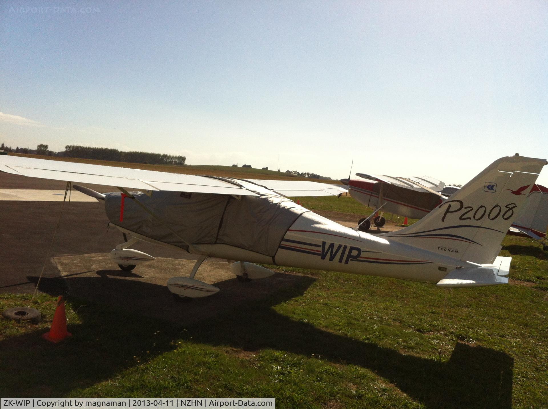 ZK-WIP, Tecnam P-2008 C/N 060, On apron at Waikato Flying Club