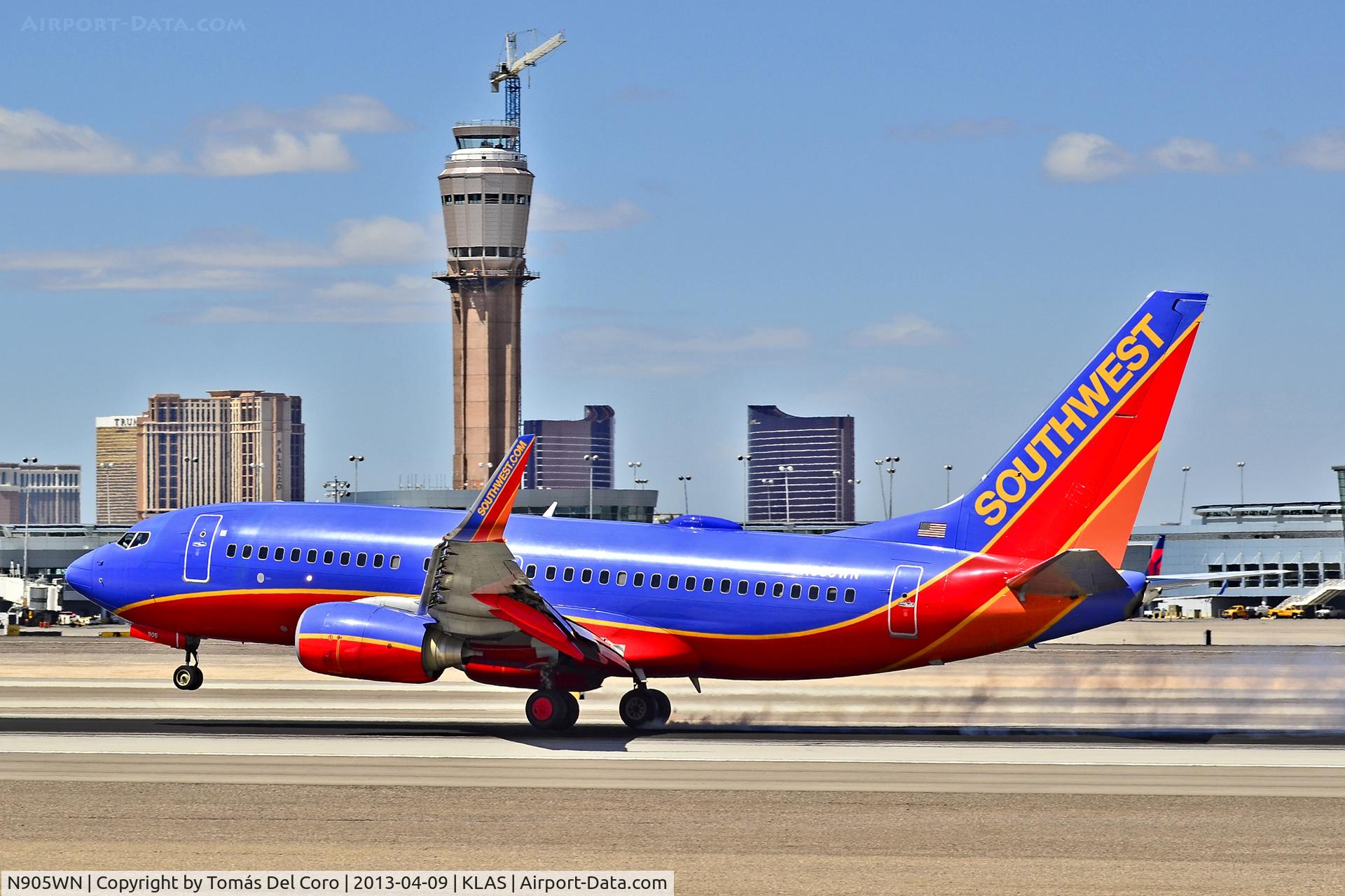 N905WN, 2008 Boeing 737-7H4 C/N 36617, N905WN Southwest Airlines 2008 Boeing 737-7H4 C/N 36617

Las Vegas - McCarran International (LAS / KLAS)
USA - Nevada
April 09, 2013
Photo: TDelCoro