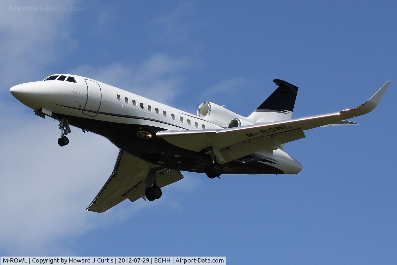 M-ROWL, 2007 Dassault Falcon 900EX C/N 180, Corporate. M-ROWL has also been allocated to a Falcon 2000.