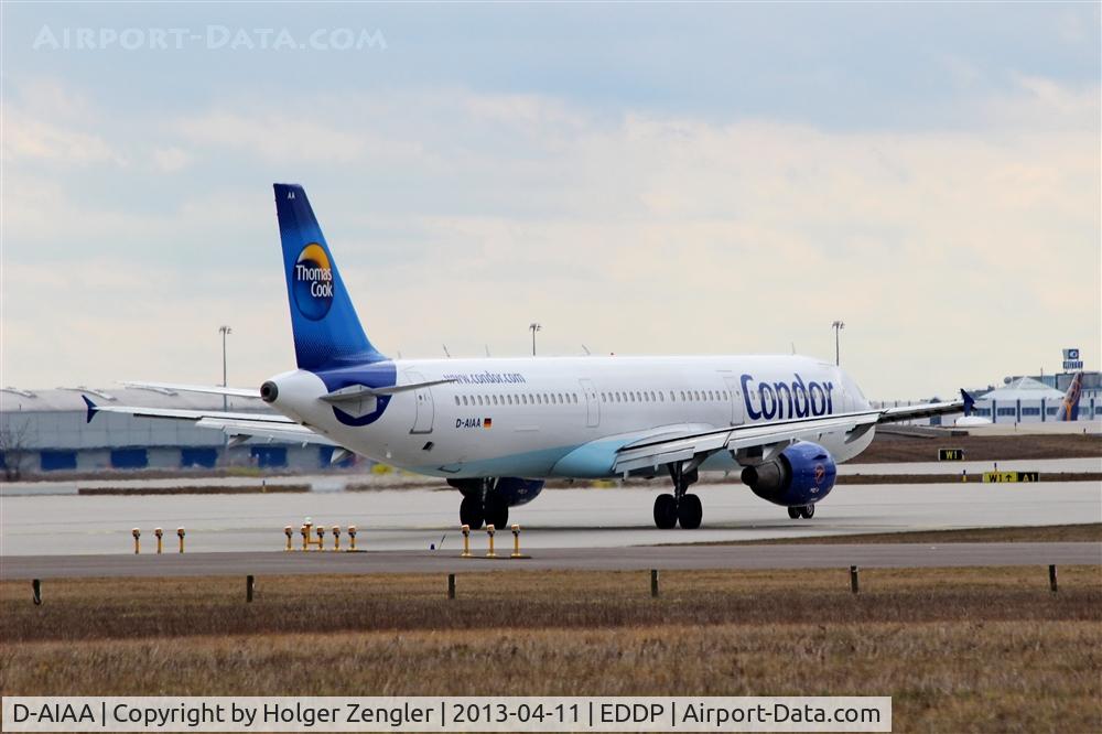 D-AIAA, 2001 Airbus A321-211 C/N 1607, Leaving rwy 26R turning into twy W1...