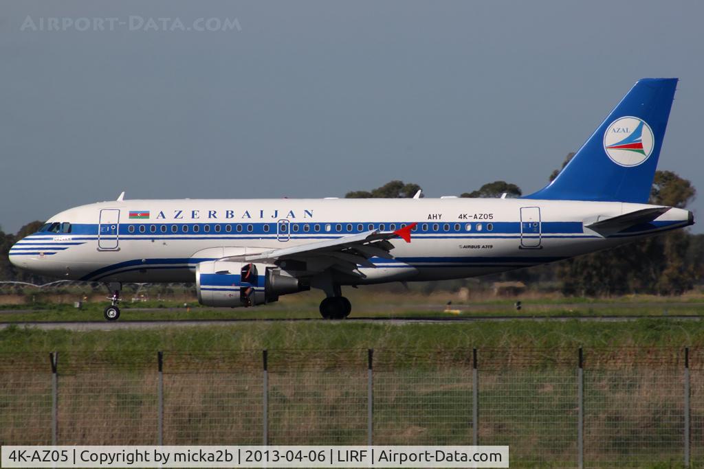 4K-AZ05, 2006 Airbus A319-111 C/N 2788, Landing