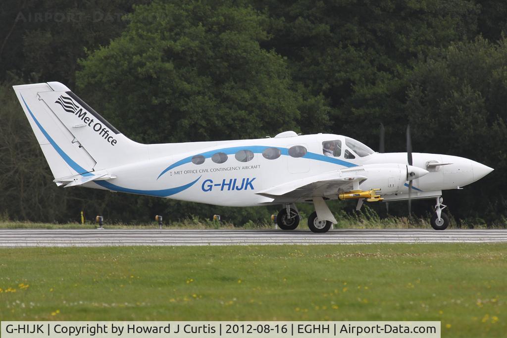 G-HIJK, 1977 Cessna 421C Golden Eagle C/N 421C-0218, Met Office Civil Contingency Aircraft