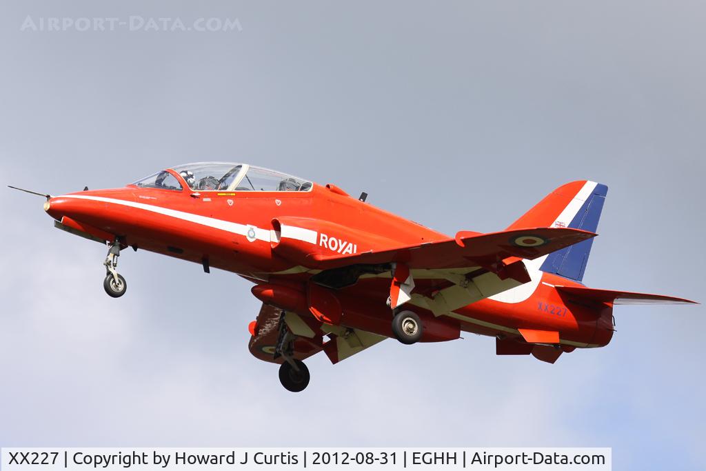 XX227, 1978 Hawker Siddeley Hawk T.1A C/N 063/312063, 'Red Arrows'.