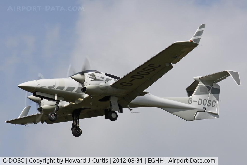 G-DOSC, Diamond DA-42M Twin Star C/N 42M.001, Caught on approach to runway 08.