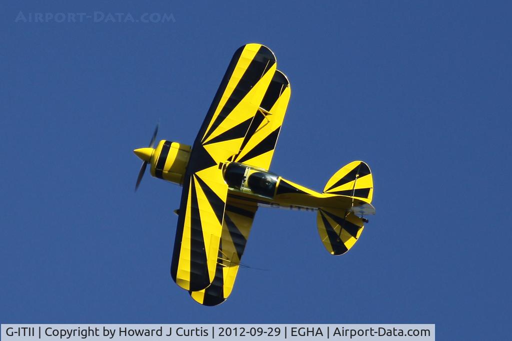 G-ITII, 1980 Aerotek Pitts S-2A Special C/N 2223, Privately owned. Plan view during the aerobatic competition here.