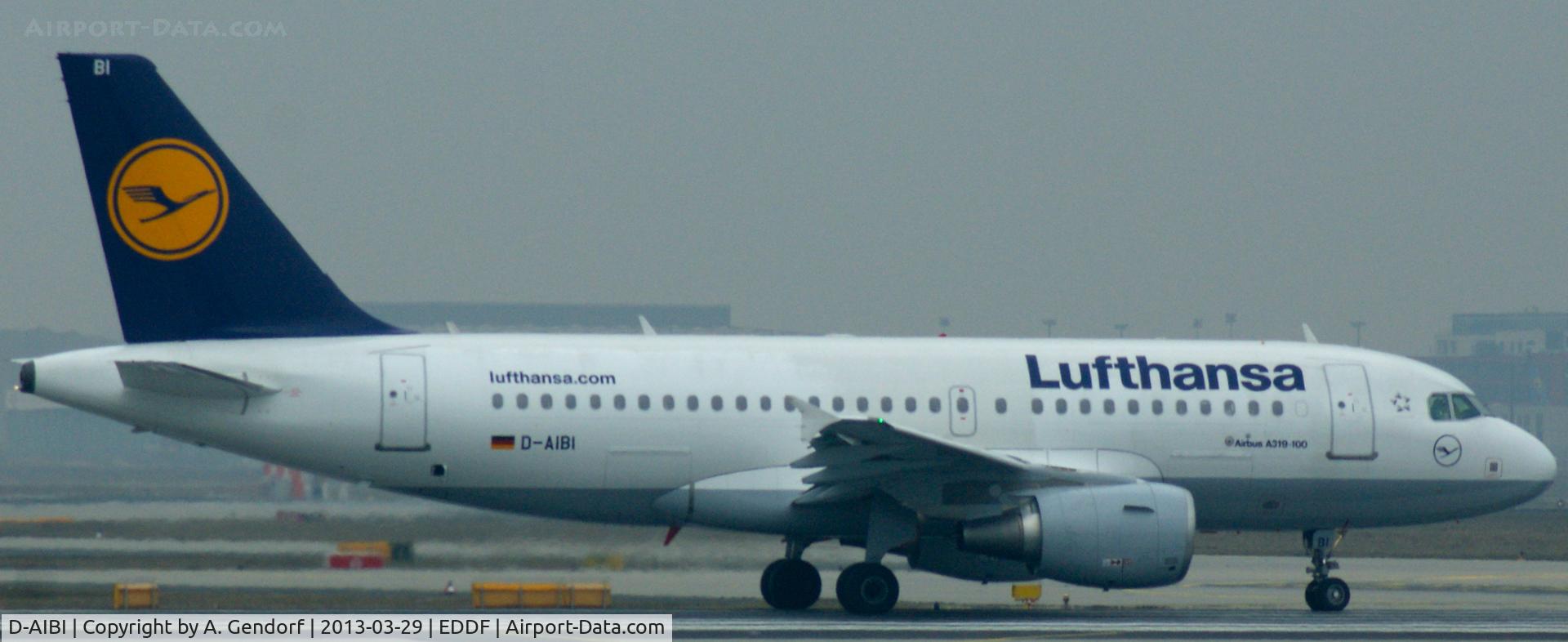 D-AIBI, 2012 Airbus A319-112 C/N 5284, Lufthansa, seen here on RWY 18 at Frankfurt Int´l (EDDF)